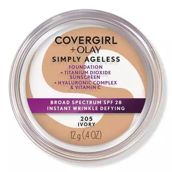 CoverGirl Olay Simply Ageless Instant Wrinkle-Defying Foundation with SPF 28 0.4 oz