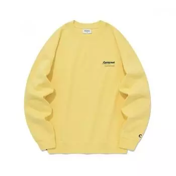 Coverknot Brushed Multi Logo Sweatshirt Yellow Co2303cr04 Yl CO2303CR04 YL S