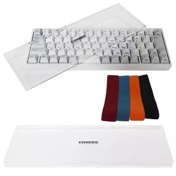Covers Keyboard Cover for Happy Hacking Keyboard Professional Series with Rubber Belt (Clear) чистый