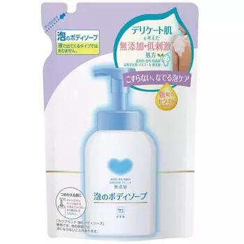 Cow brand additive-free foam body soap refill 500ml (x 1)