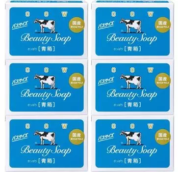 Cow Brand Blue Box Bath Size 130g x 3 Pack x 2 Set Jasmine Scent [Bulk Purchase]