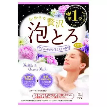 Cow Brand Hot Water Story Luxury Awa Toro Bath Feeding Peony & White Musk Scent 30 г