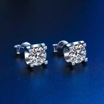 Серьги-гвоздики в форме коровьей головы Женские супер-флеш-серьги-гвоздики, универсальные женские серьги Серьги-гвоздики из стерлингового серебра 925 пробы 925