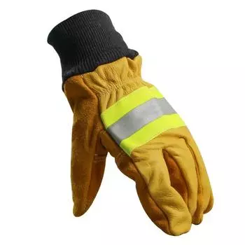 Cow Leather Fire Gloves Heat Resistant Radiant Work Protection Fireproof Gloves For Protecting Rescuers hand Safety Gloves