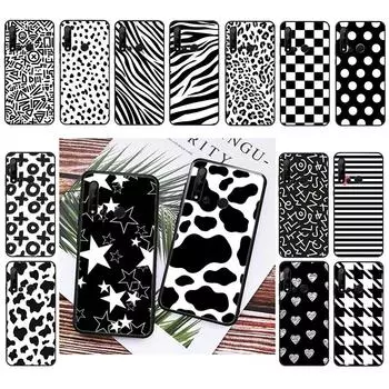 Чехол для телефона Cow zebra Leopard Dot Black White Art для Huawei P50 Pro P30 P40 Lite P40Pro P20 lite P10 Plus Mate 20 Pro Mate20 X P10Plus