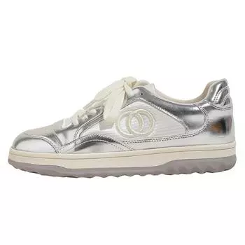 Cowhide little white shoes spring new thick-soled sports versatile casual shoes women s flat-soled dad shoes women 35