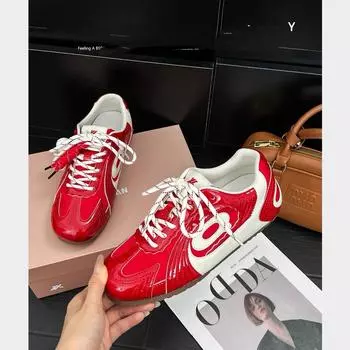 Cowhide version~ 5cm height increase in early autumn, genuine leather German training shoes for women s 2025 new versatile casual sports Forrest Gump 35