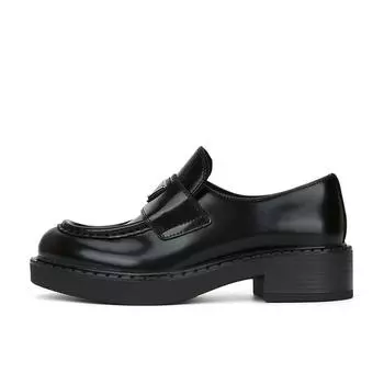 Cowhide version~ Come on, come on, P s thick-soled thick-heeled leather triangular standard women s small leather shoes 35