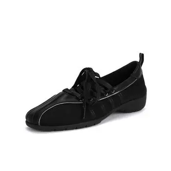 Cowhide version functional girl square head strap inner height increase casual Mary Jane single shoes women s ballet shoes 35