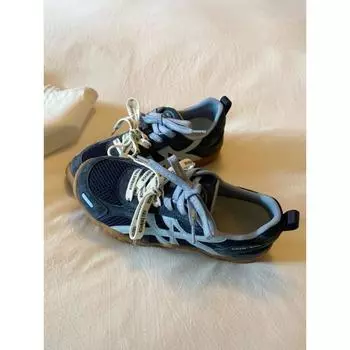 Cowhide version~ inner height increase women s new small thick-soled dad shoes soft-soled casual sports shoes 35