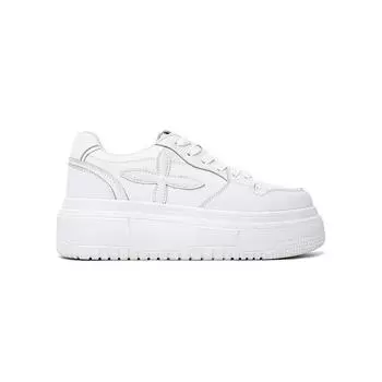 Cowhide version~ thick-soled little white shoes women s skirt autumn new height-increasing muffin casual versatile board shoes 35