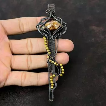 Cowrie Shell Pendant Copper Wire Wrapped Pendant Handmade Copper Jewelry Gemstone Pendant Key Jewelry Latest Design Pendant Anniversary Gift