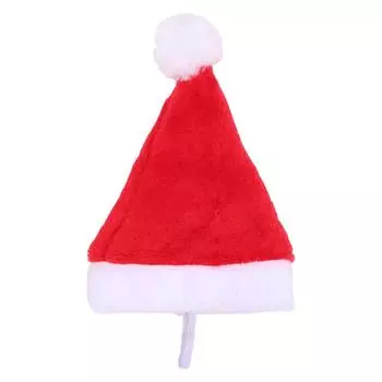 Cozy Christmas Festive Dog Hat Plush Material For Small Dogs Decor Holiday