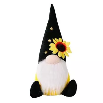 Cozy Harvest Festival Sunflower Ladybug Plush Toy And Rudolf Faceless Doll For Holiday Decoration