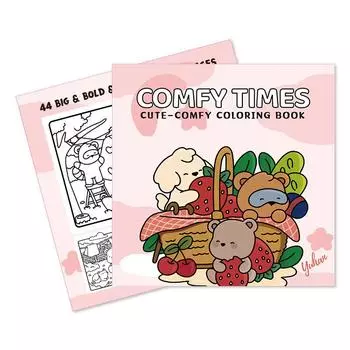 CozY Kitchen Милая, смелая и простая раскраска для взрослых и подростков, моменты для релаксации розовый