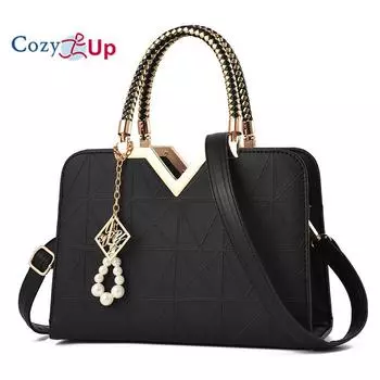 Уютные роскошные сумки Женские сумки Дизайнерские модные мягкие сумки из искусственной кожи для женщин Большая вместительная сумка для покупок Сумка для покупок чёрный