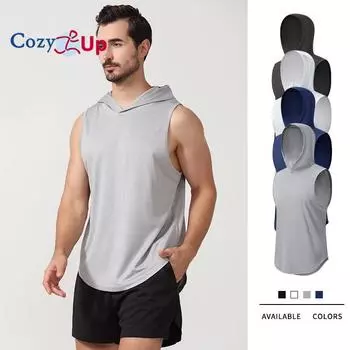 Cozy Up Мужская быстросохнущая майка для тренировок, футболка для тренировок в тренажерном зале, футболка без рукавов для фитнеса, бодибилдинга M