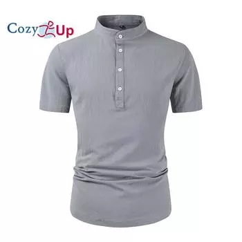 Cozy Up Мужская льняная рубашка Летняя рубашка Пляжная рубашка с воротником с коротким рукавом Черный Белый Темно-синий Однотонная Повседневная Спортивная одежда для отдыха Одежда S светло-синий