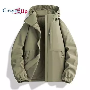 Cozy Up мужские дождевики легкие ветровки водонепроницаемые куртки дождевик с капюшоном для походов гольфа кемпинга путешествия L оранжевый