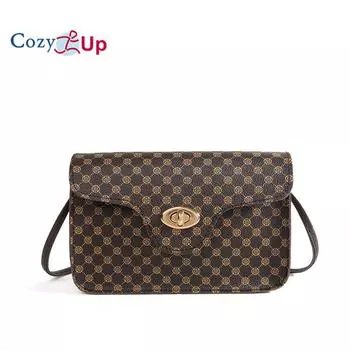 Cozy Up Printed Small Square Bag, Crossbody Bag, Женская сумка через плечо 19.5x13x7cm чёрный