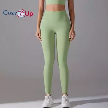 Cozy Up Штаны для йоги с высокой талией, утягивающие живот, леггинсы для бега и йоги для женщин S