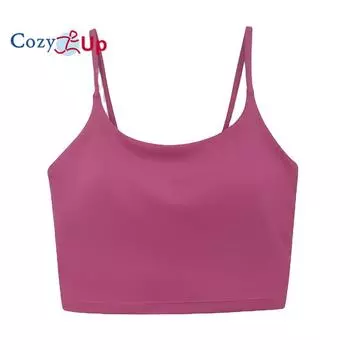 Cozy Up Женский спортивный бюстгальтер с быстрой сушкой и подкладкой, без стального кольца, для тренировок с открытым пупком, симпатичный жилет, йога, фитнес, бег, спортзал S