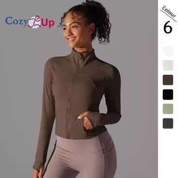 Cozy Up Женская легкая спортивная куртка с защитой от солнца, на молнии, с длинным рукавом, для походов и активного отдыха, с карманами S