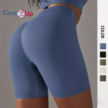 Cozy Up Женские байкерские шорты с высокой талией для занятий йогой, бега, волейбола, спандекса S