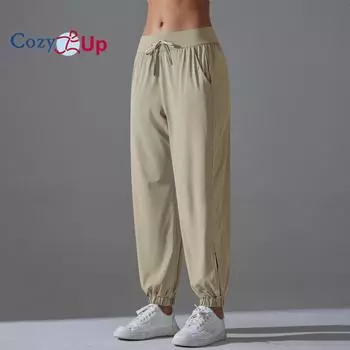 Cozy Up Женские легкие походные брюки-карго для активного отдыха, быстросохнущие, повседневные, дорожные, спортивные штаны, джоггеры с эластичной талией S