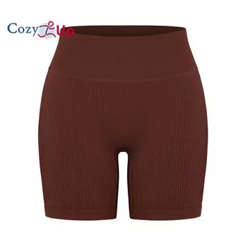 Женские шорты для велоспорта с высокой талией Cozy Up - шорты для фитнеса, йоги, спандекса, фитнеса, бега S