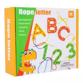 Cpc Ce Раннее образование Просвещение Числа Английский алфавит Познание Детский сад Ручная работа Веревочная игра Деревянные игрушки