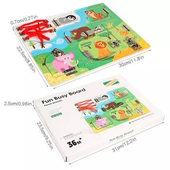 Cpc/Ce Взрывоопасный Монтессори Раннее Развитие Детская Развивающая Доска Доска для Разблокировки Жизненные Образовательные Подарки Игрушки