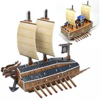 Cracker Plus Admiral Yi Sun-sin s Turtle Ship Panokseon, набор из 2 предметов, 3D трехмерный пазл Myeongryang Hansan Noryang, корейские пазлы