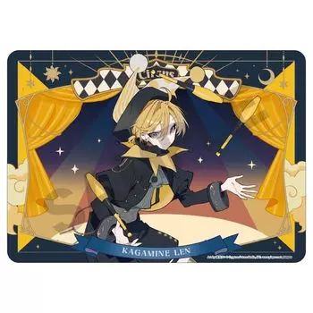 Cracks Hatsune Miku Rubber Mat Kagamine Len Black Circus H372 x 522 x D2mm Made of Rubber Approx.