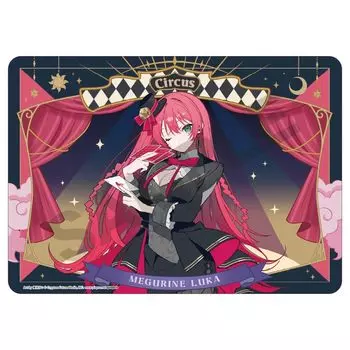 Cracks Hatsune Miku Rubber Mat Megurine Luka Black Circus H372 x 522 x D2mm Made of Rubber Approx.