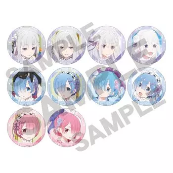 Cracks Life in Another Trading Can Badge 1BOX Approximately H92 x W75 x D95mm Made of Silver Metal ReZERO -Starting World-