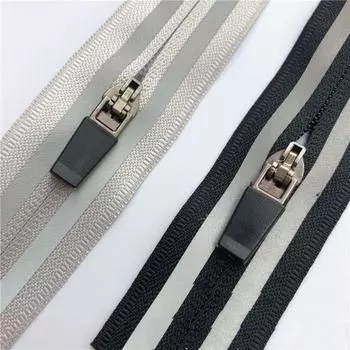 Craft Down Jacket DIY Bag для невидимых нейлоновых молний Slider Head Zipper Швейные принадлежности Pull Ring number 3 чёрный