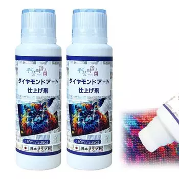 Craft Time Diamond Art Sealer Отделочный агент Емкость Отделочный клей Ингредиент Алмазная краска с губчатой головкой Клей для окраски Быстросохнущий Ручная работа