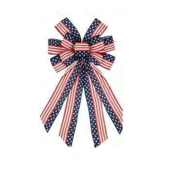 Crafted Beautifully American Independence Day Flag Bow For Vibrant Indoor Outdoor Decorations Party