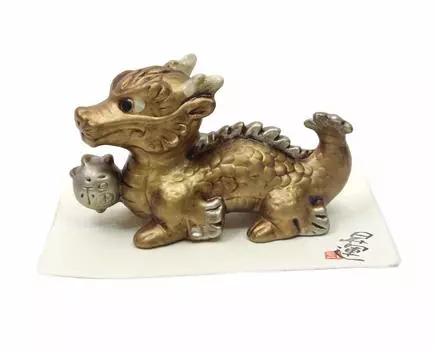 Craftmanhouse Figurine Gold Total 17cm Shorun Kinryu K3122 Length