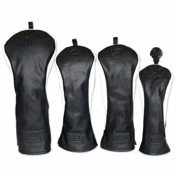 CRAFTSMAN Golf Wood Cover Head Cover Set of 4 for Fairway and Utilities Number Club Black (135X) Драйверы, Вудс, (с тегами) Чехлы, трехкомпонентные