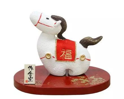 Craftsman House 2026 Zodiac Year of the Horse Good Luck Ornament (Reiwa 8) (Large)