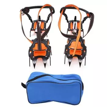 Кошки противоскользящие 12 зубцов высокопрочные прочные износостойкие ледовые шипы для снежного дня в пустыне