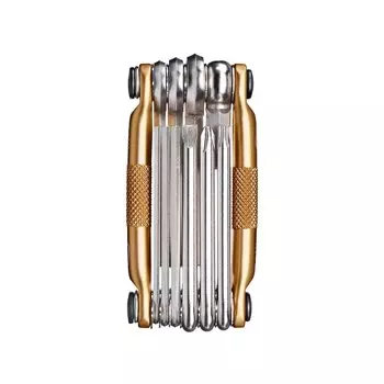 CRANK BROTHERS Bicycle Tool Maintenance and Repair Gold Multi-10 Kit, Multi-Function, Tools, Portable,