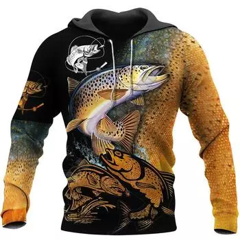 Crap Fishing 3D Print Fashion Hoodie Men Women Harajuku Sweatshirt Pullover Casual Jacket Oversize Hooded S