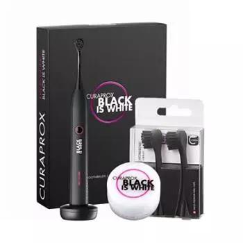Craprox Black is White электрическая зубная щетка порошок зубная паста 3 г сменный набор щеток из 2 шт + +