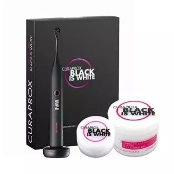 Craprox Black is White электрическая зубная щетка порошок зубная паста 3г 20г + +