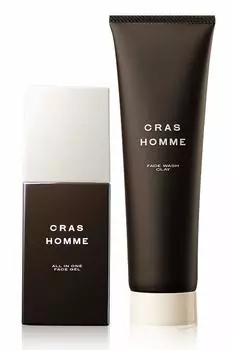 CRAS HOMME Уход за кожей лица Увлажняющий глиняный гель для умывания лица Поры Чувствительная старение Месячный запас Мужской набор, и гель «все в одном», лосьон, средство для умывания, гель «все в одном»,