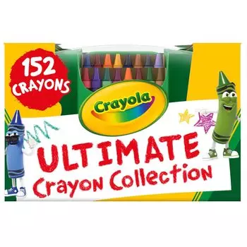 Crayola Crayon 152 цвета с футляром точилка для мелков Ultimate Crayon Collection оригинальный продукт 520030 &