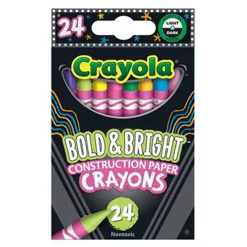 Crayola Crayon Bold Bright Color Drawing Paper Crayon 24 Colors 523463 Оригинальный продукт и